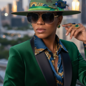 The Emerald Strut – Peacock-Inspired Fedora