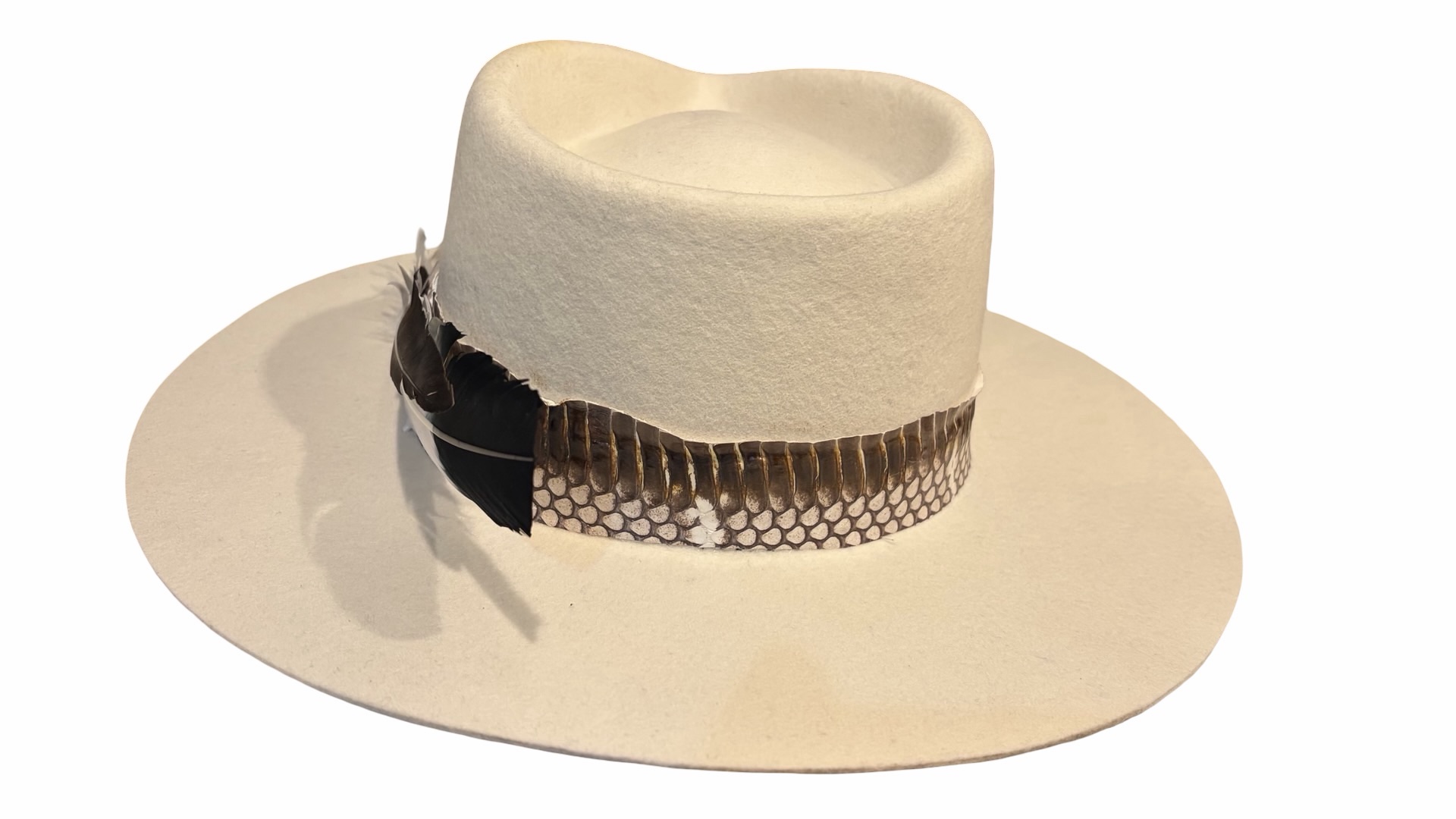 The white Serpent Fedora - Image 3